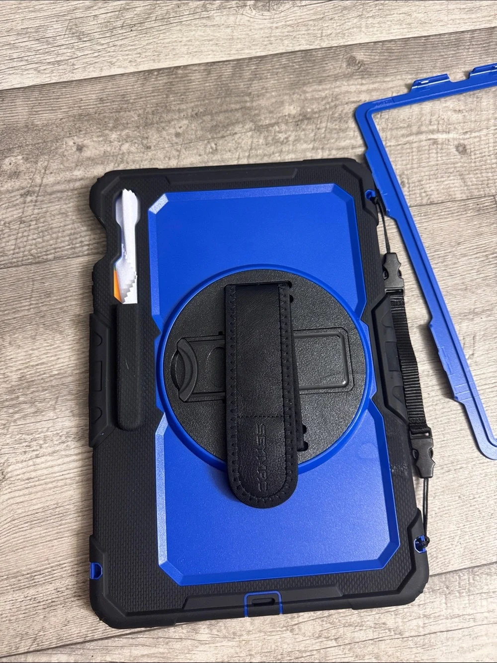 Seymac case for Samsung galaxy Rugged Blue Tablet Case — Protective 3-Layer